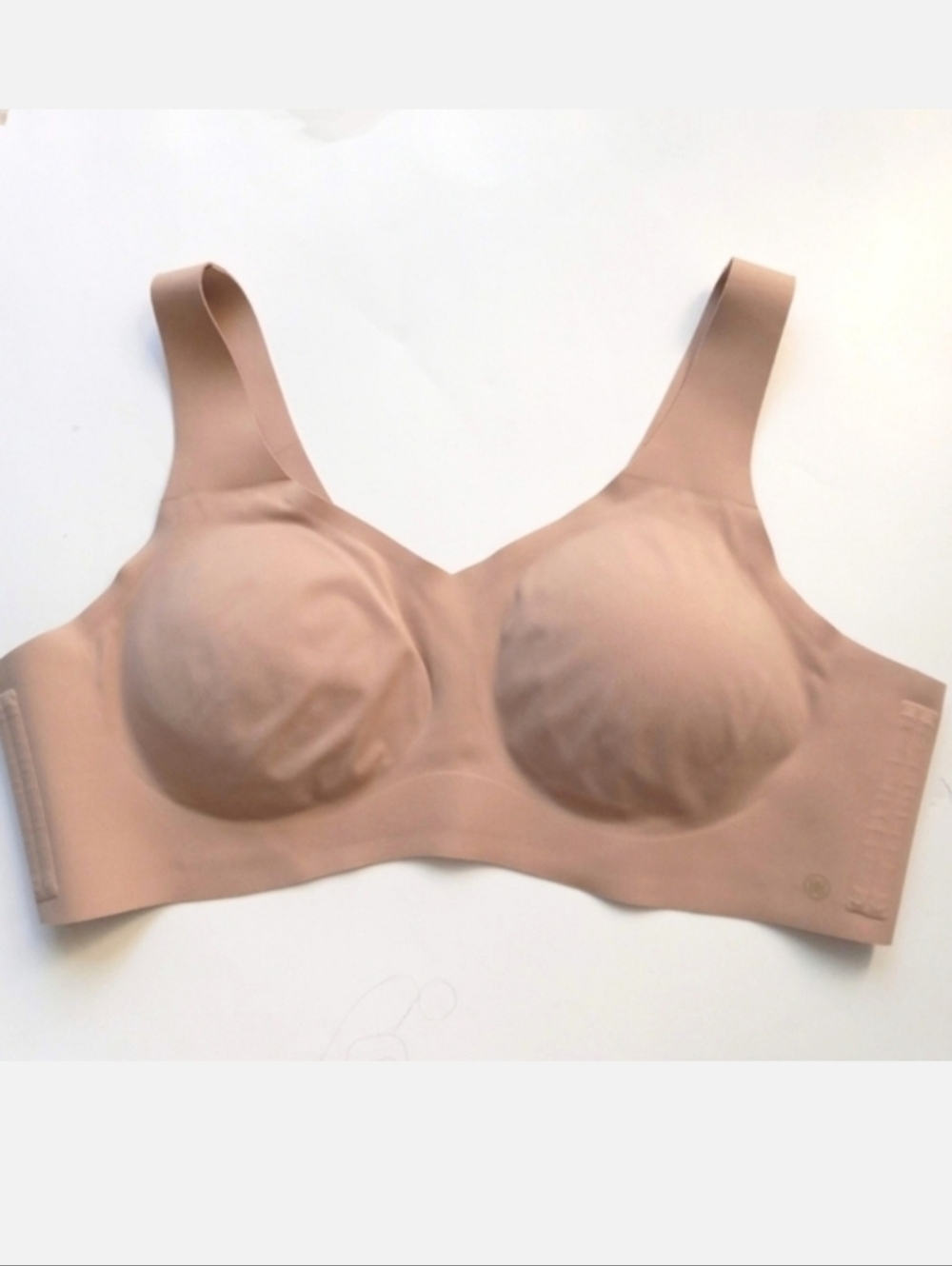 Honeylove V Neck Bra 3X Sand Wireless Seamless Pullover Comfort